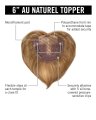 6" Au Naturel Topper by Hairdo