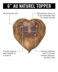 6" Au Naturel Topper by Hairdo