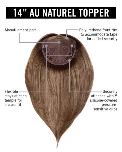 14" Au Naturel Topper by Hairdo