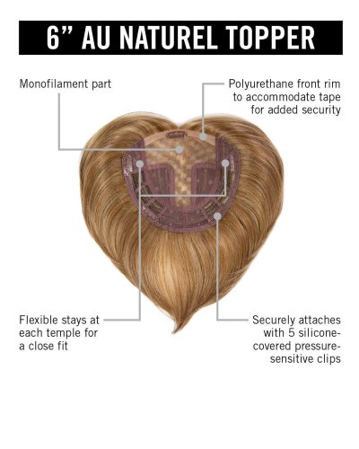 6" Au Naturel Topper by Hairdo